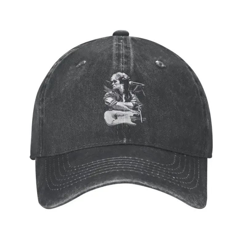 Punk Unisex Cotton Viktor Tsoi Guitar Baseball Cap Adult Rusian Rock Kino Adjustable Dad Hat Women Men Sun Protection