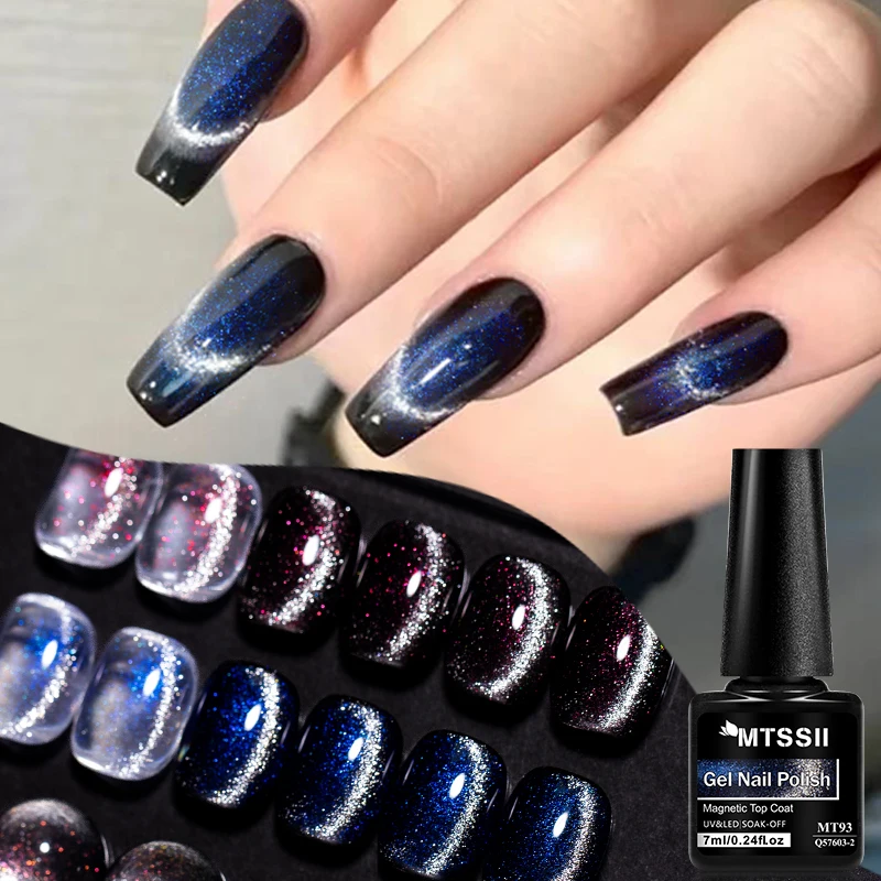 2 IN 1 Chamelon Magnetic Top Coat Gel Nail Polish Semi Permanent Soak Off UV Gel Varnish Can Be Chamelon Magnetic Gel Polish DIY