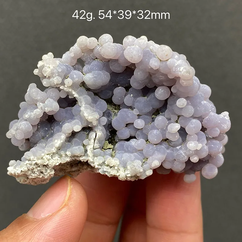 100% Natural Purple Spherical Grape Agate Raw Stone Mineral Specimen Healing Crystal Beads Gemstone Collection