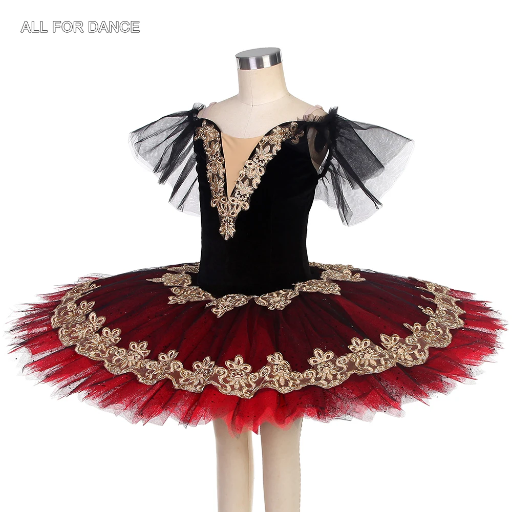 BLL483 جديد قبل المهنية الباليه توتو فطيرة توتو فتاة والنساء مرحلة الأداء الباليه توتو الأخضر المخملية صد توتو #4