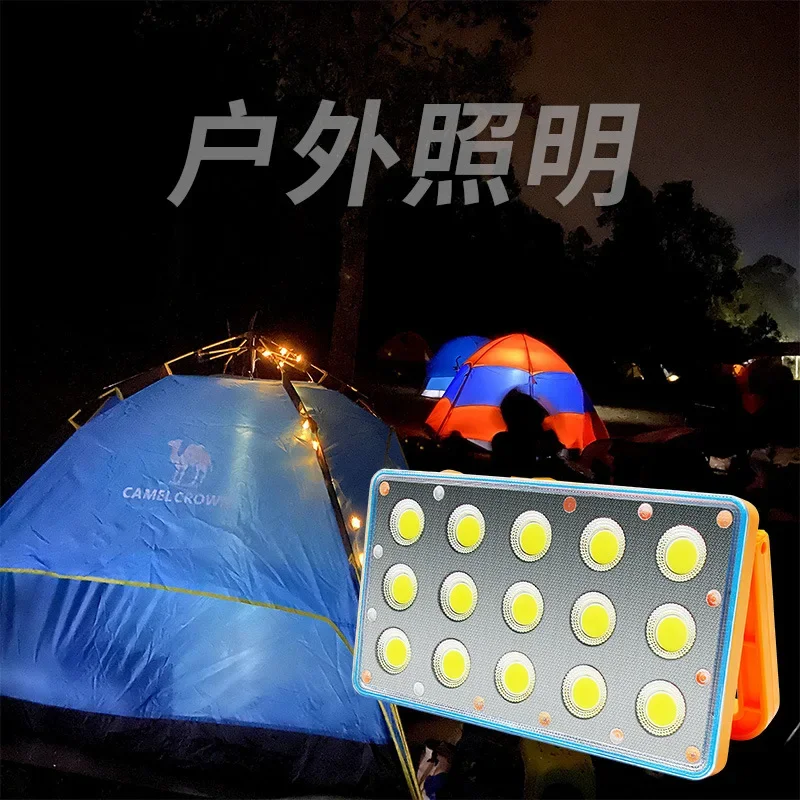 

Outdoor Power Outage Emergency Light LED High Light Lighting Camping Lamps Solar Rechargeable Light Super Bright Tent Stall Lamp