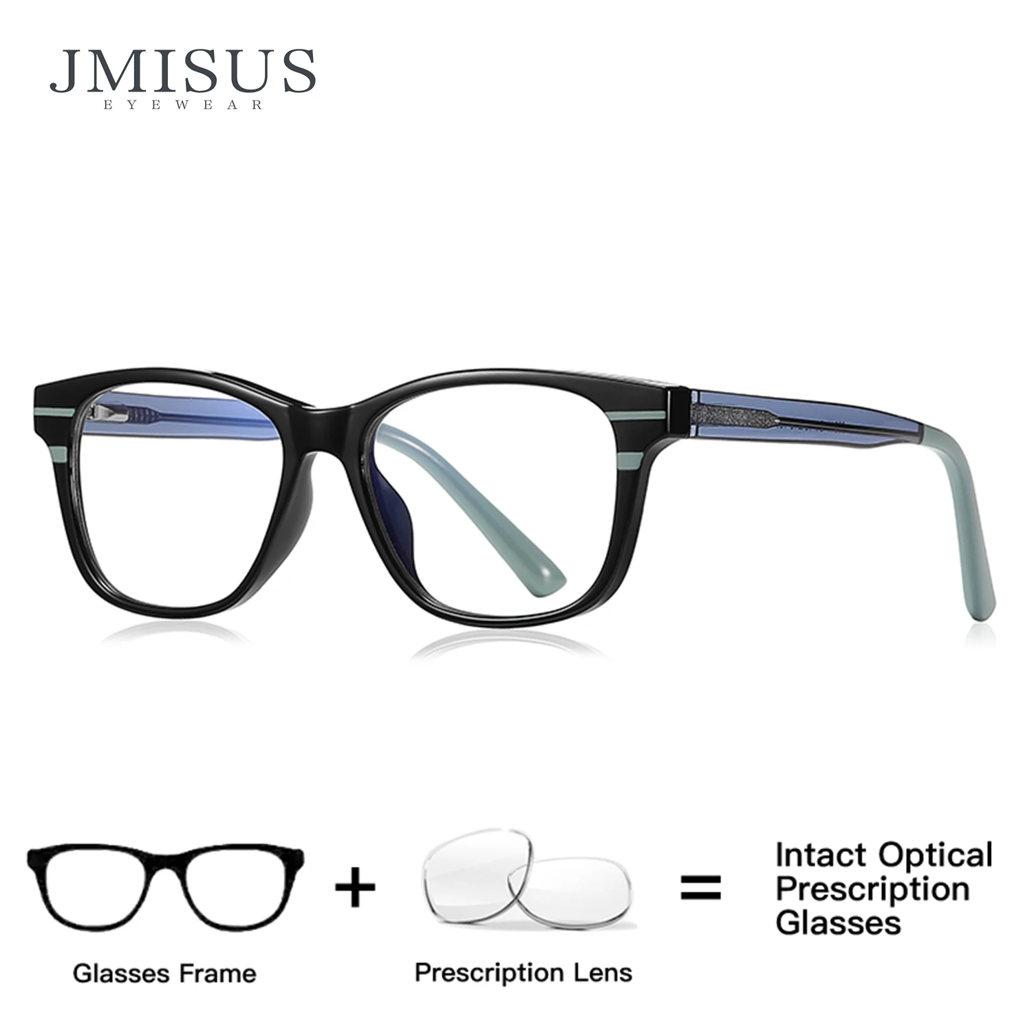 

JMISUS 2026 New Arrivals Kids Square Prescription Glasses Spring Leg Myopia Eyewear Fashion Progressive Eyeglasses for Boy Girl