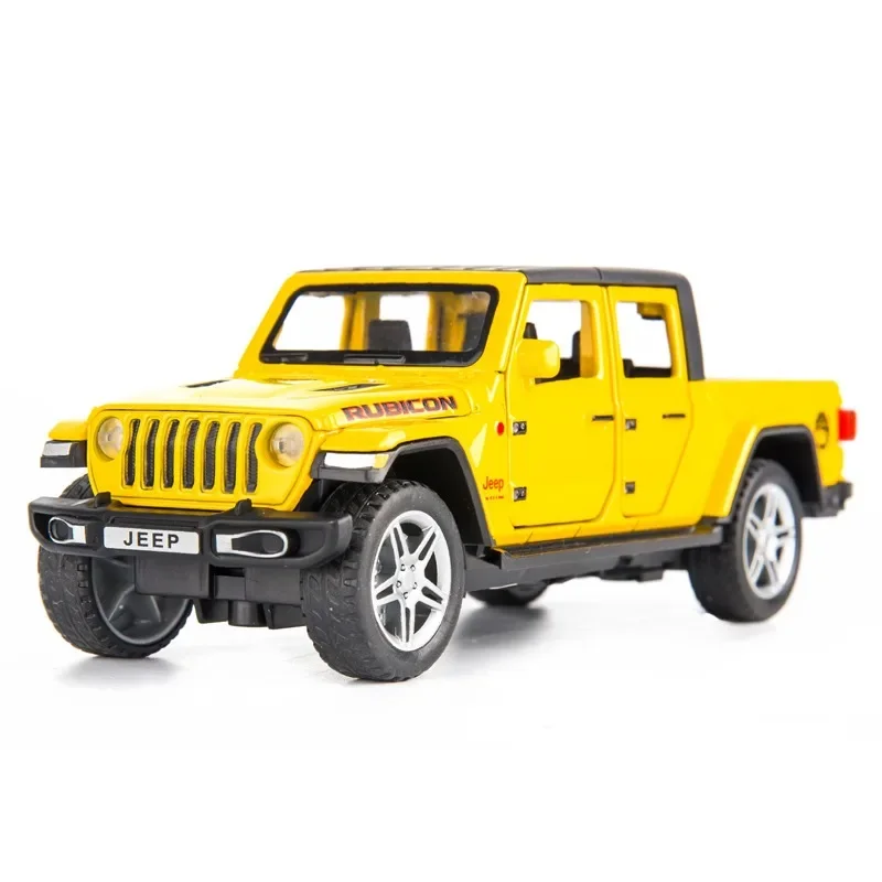 Simulation 1:32 Scale Jeep Rubicon Off Road Car Model Sound and Light Kids Boys Car Toy Gift Collective Metal Voiture Miniature