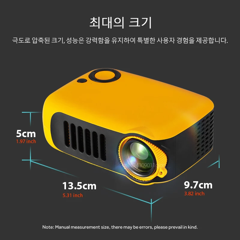 MINI Projector Portable 3D LED Video Projectors Home Cinema Theater Game Laser Beamer Smart TV BOX 1080P 4K Via HD Port A2000