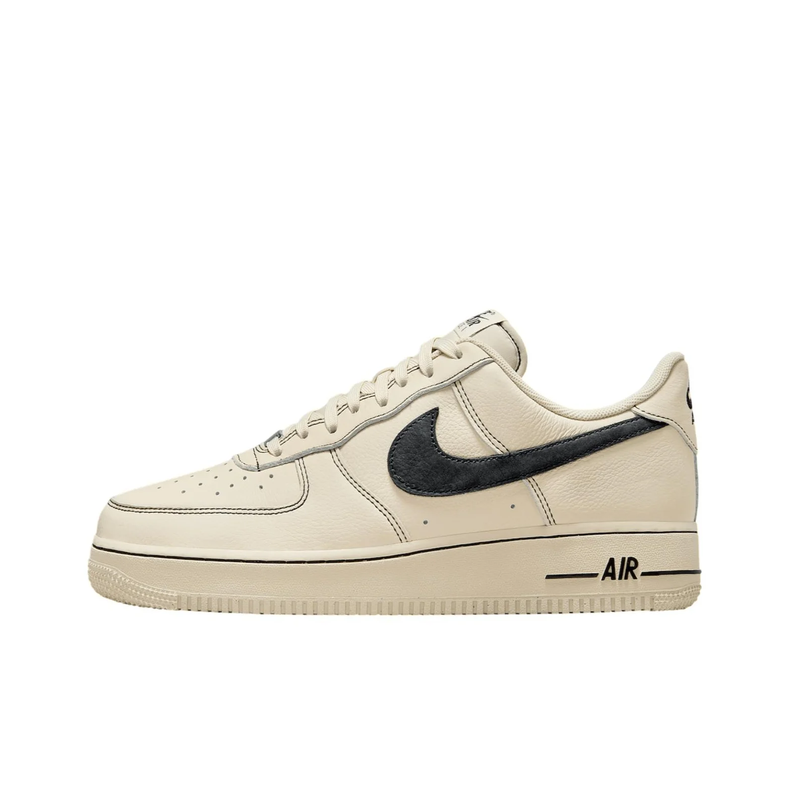 Nike Air Force 1 Cow Leather Low top Skateboard Shoes Men's Beige HQ2037-200
