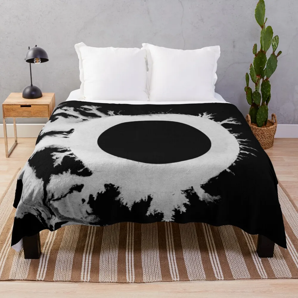 

Bauhaus the sky's gone out post punk 80s retro black and white artwork Throw Blanket Blanket Luxury Flannels Blanket