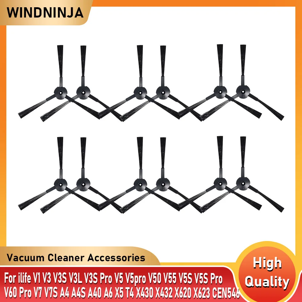 For ilife v5 v5s v5s pro V3 V3s v5pro V50 V55 X5 V7 V7S A4 A4S A40 A6 CEN546 CEN550 X432 X620 X623 Vacuum Side Brush Accessories