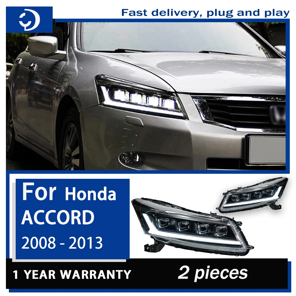 

Headlight For Honda Accord LED Headlights 2008-2012 G8 Head Lamp Car Styling DRL Signal Projector Lens Automotive Accessories