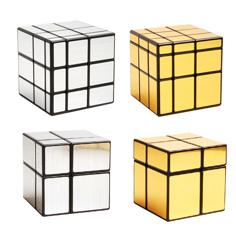 QiYi Mirror Special Magic Cube 3x3x3 2x2x2 Professional 3x3 2x2 Speed Puzzle Children Fidget Toys Speedcube Original Cubo Magico