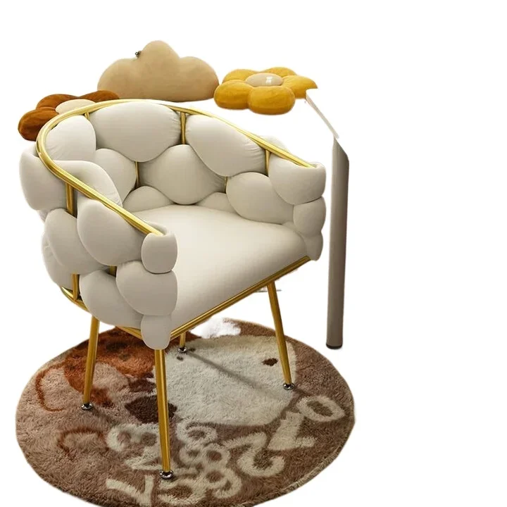 

Internet celebrity manicure makeup chair customer chair simple single dressing lazy