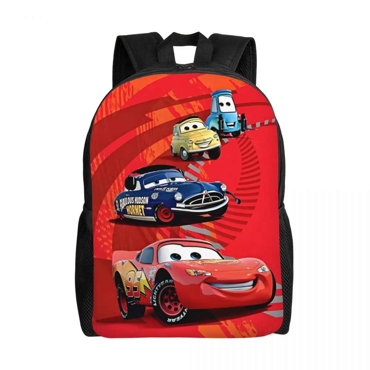 

Рюкзак для ноутбука Red Lightning Mcqueen на заказ для мужчин и женщин, базовая сумка для книг для студентов колледжа, школьных сумок