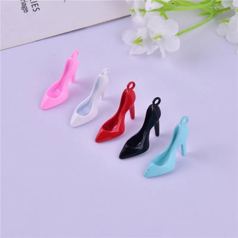 MIx 10pcs/pack 3D High-shoes Metal Charms  Pendant Jewelry Making Craft DIY