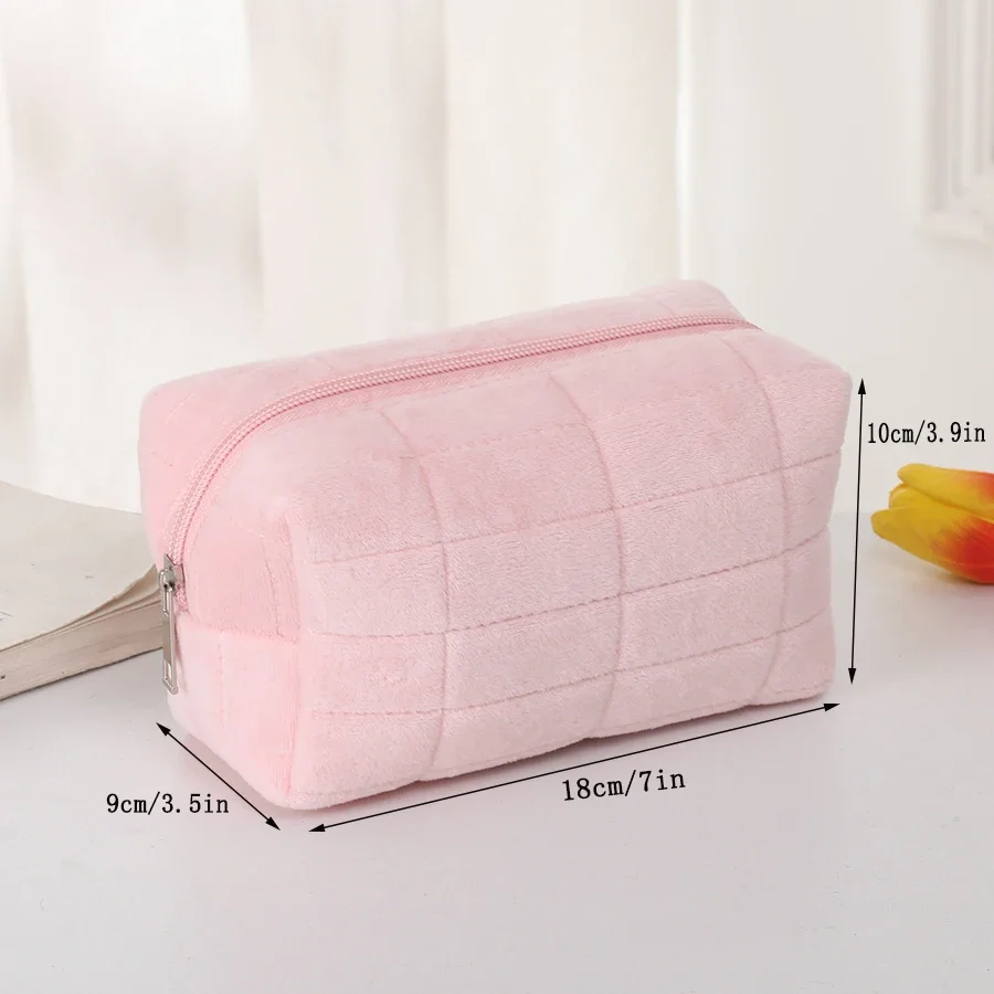 Простая студенческая настольная подушка-карандаш, цветная ценность, женский набор для макияжа большой емкости, портативная дорожная сумка для хранения