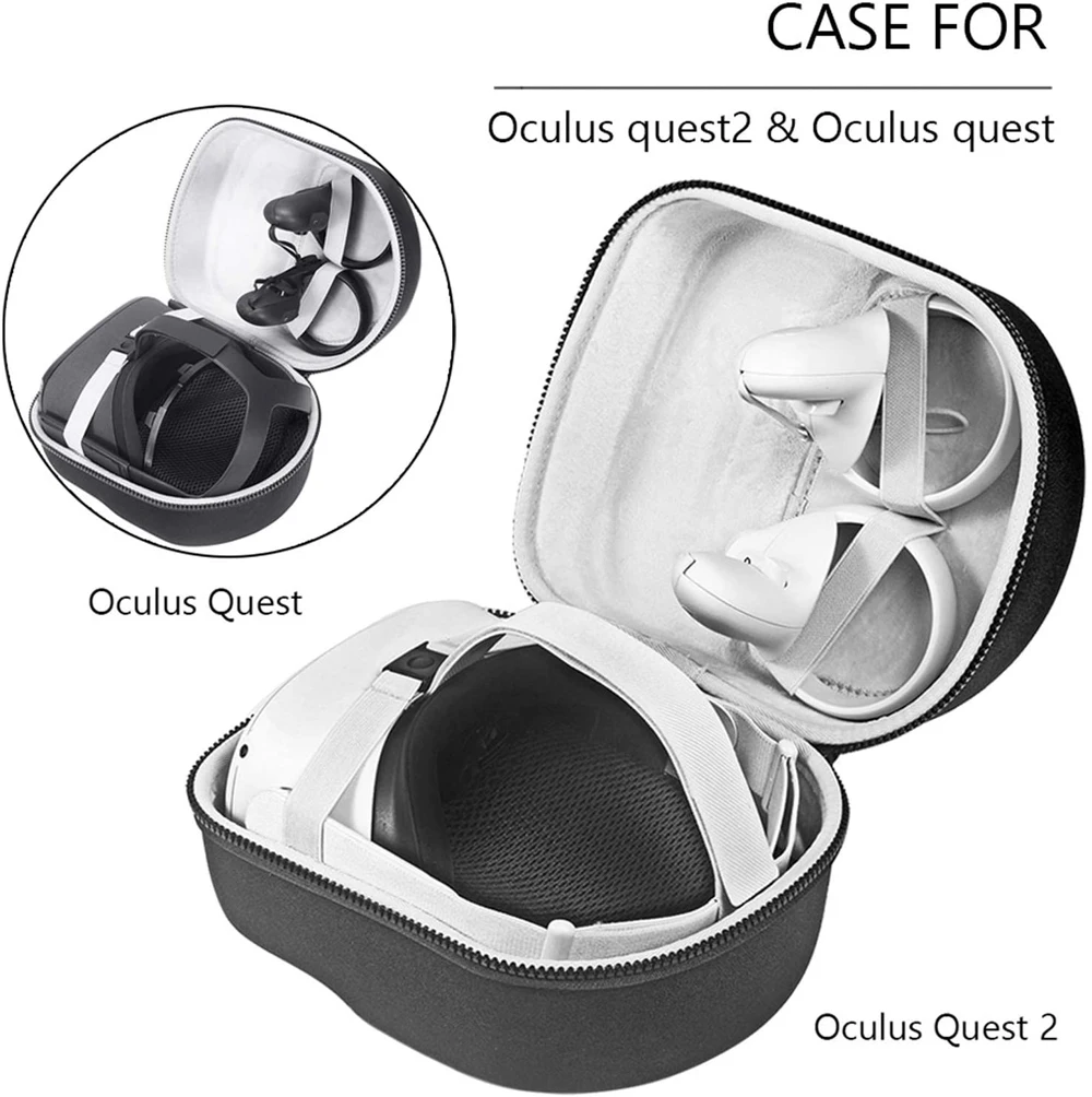 Hard EVA Travel Storage Bag For Oculus Oculos Quest 2 VR Headset Portable Convenient Carrying Case Controllers Accessories