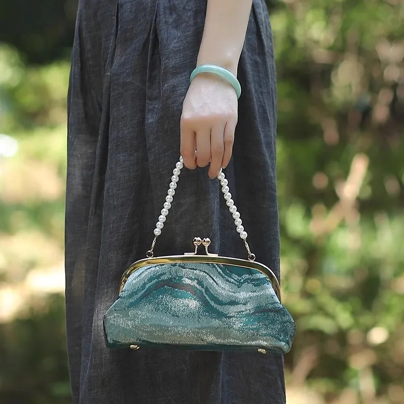 

Beading Tote Women's Handbags Purses Vintage Top Handle Bag Bags Chain Strap Women Bags Crossbody Shoulder Bag