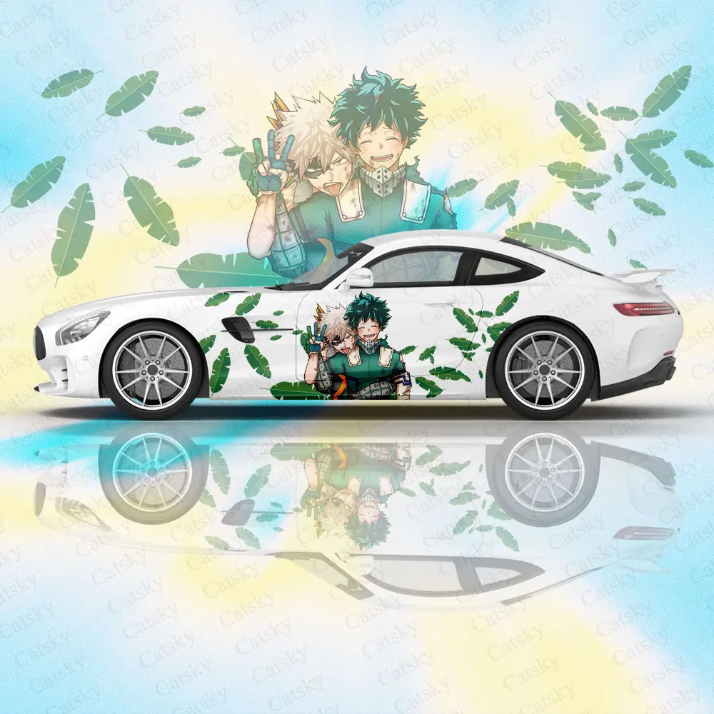 Bakugou Katsuki Anime Car Body Stickers Anime Itasha Car Side Decal Sticker Car Body Sticker Car Body Decoration Stickers