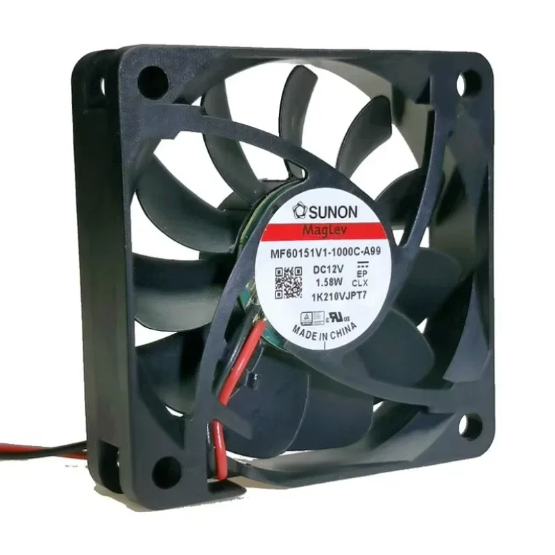 

Вентилятор охлаждения сервера SUNON MF60151V1-1000C-A99 DC 12V 1.58W 60x60x15мм, 2-проводной