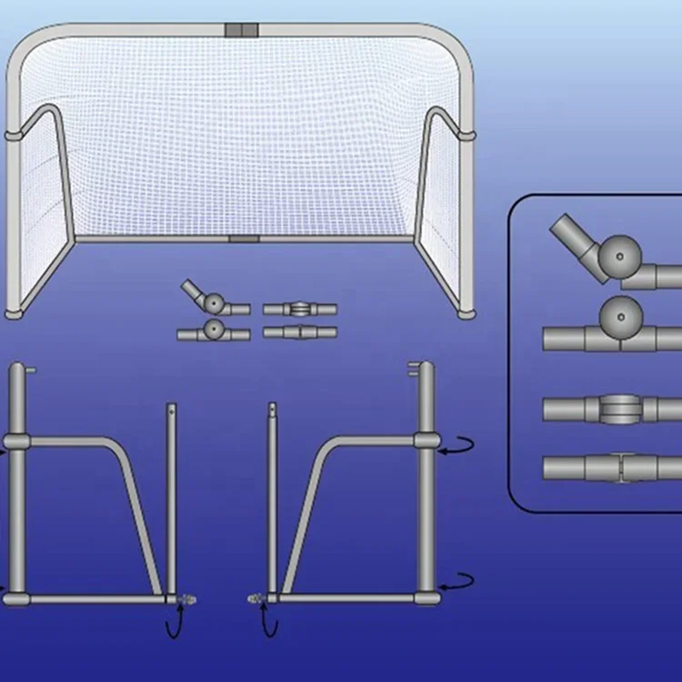 

Customized Foldable Aluminum goal Soccer Training Equipment