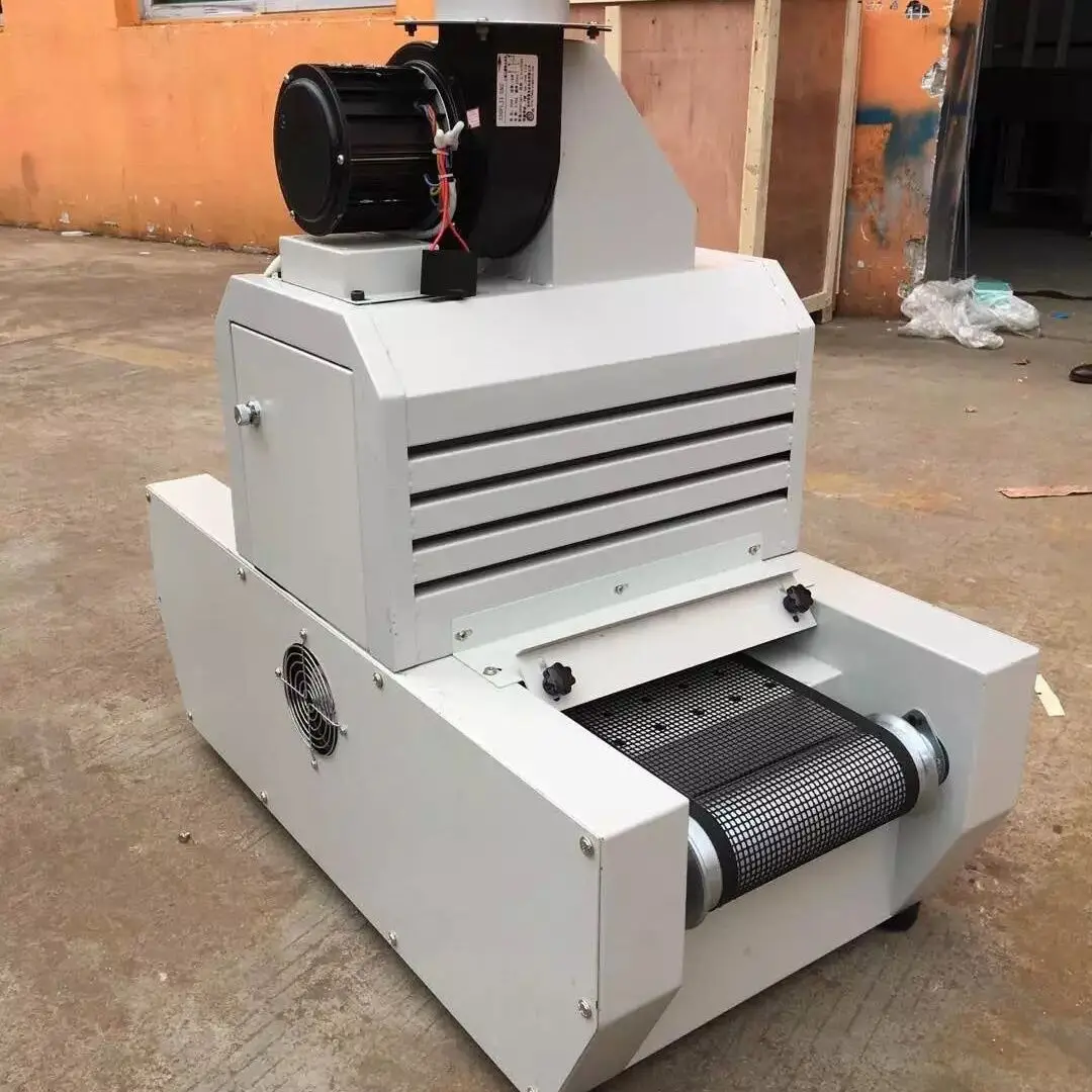 Small Size UV Light Solidify Curing Machine UVCuring Drying Conveyors For Post-Press Equipment For UV Glue Ink Vanish Painting