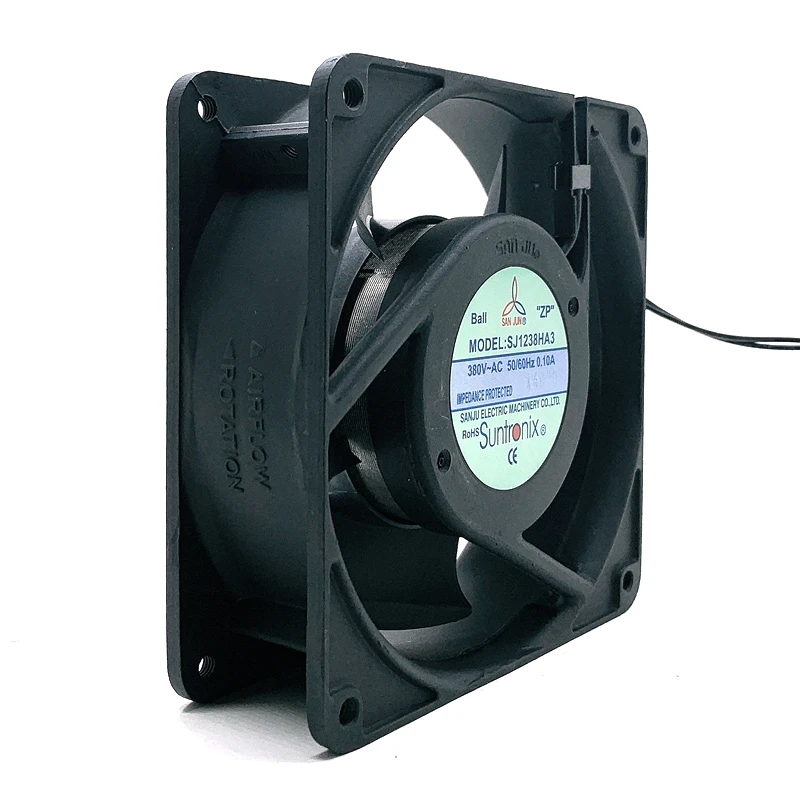 380V 120mm 12cm Case Fan 12038 380VAC SJ1238HA3 Industrial Cabinet Distribution Box 12cm Axial Cooling Fan