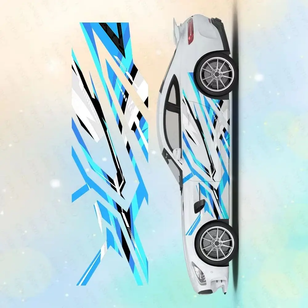 

Abstract Colorful Geometric Large Car Stickers and Decals Car Body Stickers Car-Side Decals Waterproof Car Vinyl Stickers