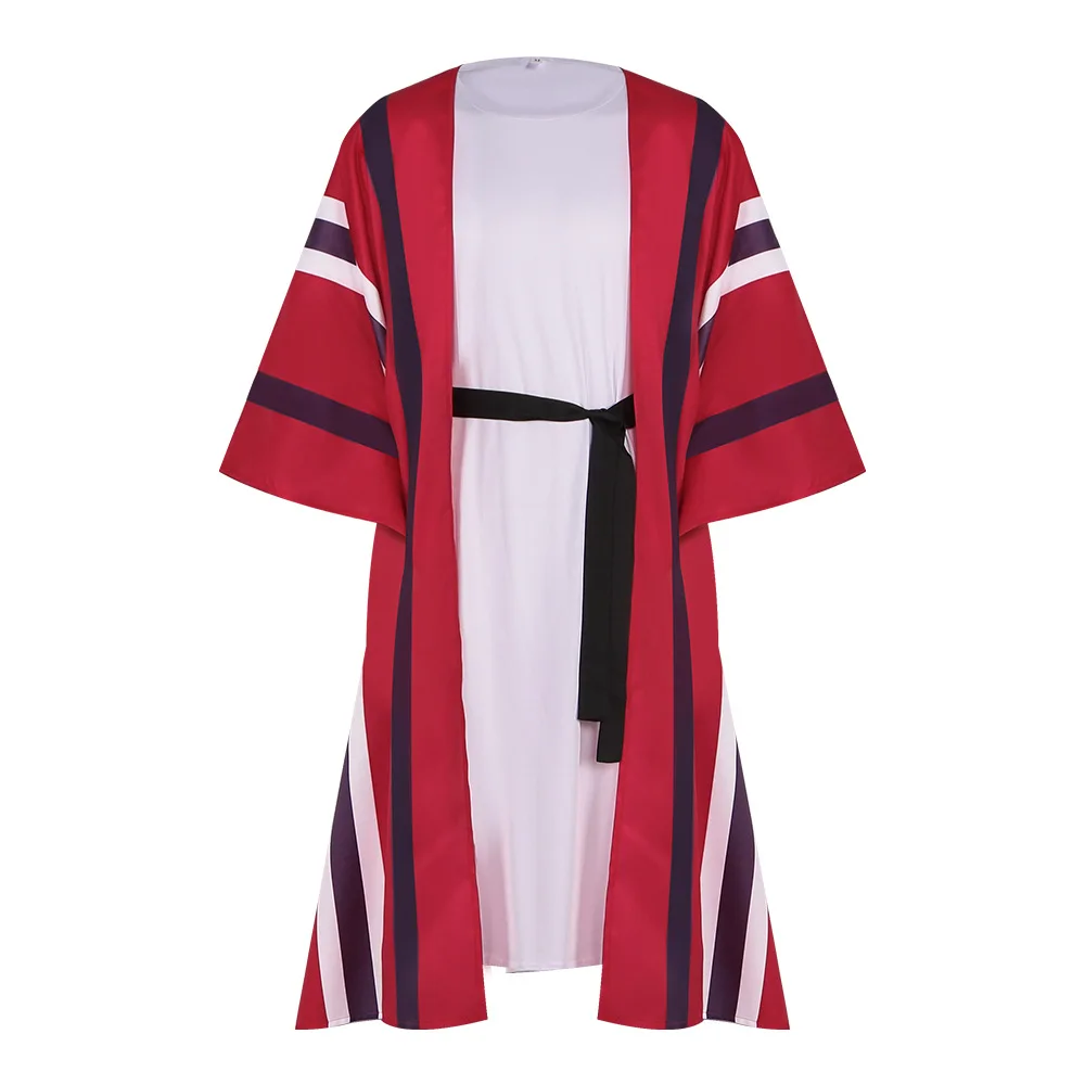 Disfraz de Cosplay Judío, Túnica Roja y Blanca de Profeta, Disfraz de Sacerdote para Halloween