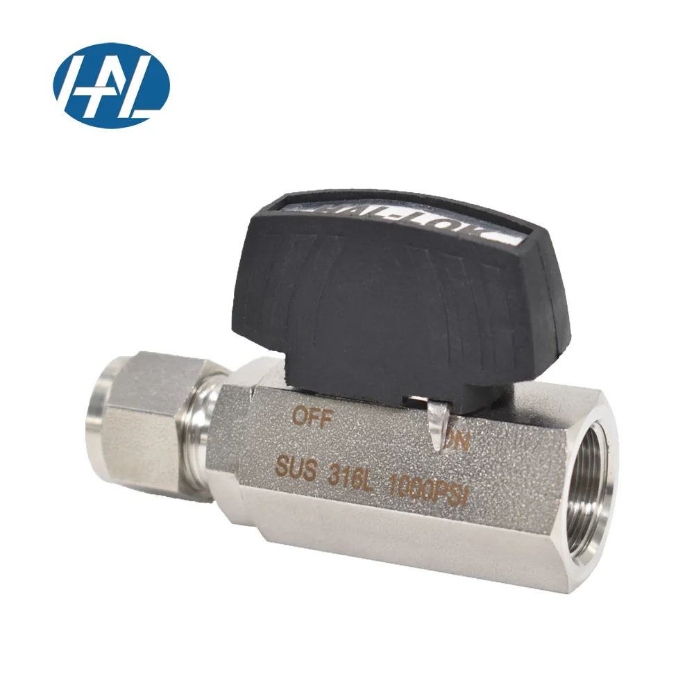 

Нержавеющая сталь 316L 1/4 дюйма 1/2 дюйма 3/8 дюйма NPT, прямой шаровой кран с внутренней резьбой и трубкой