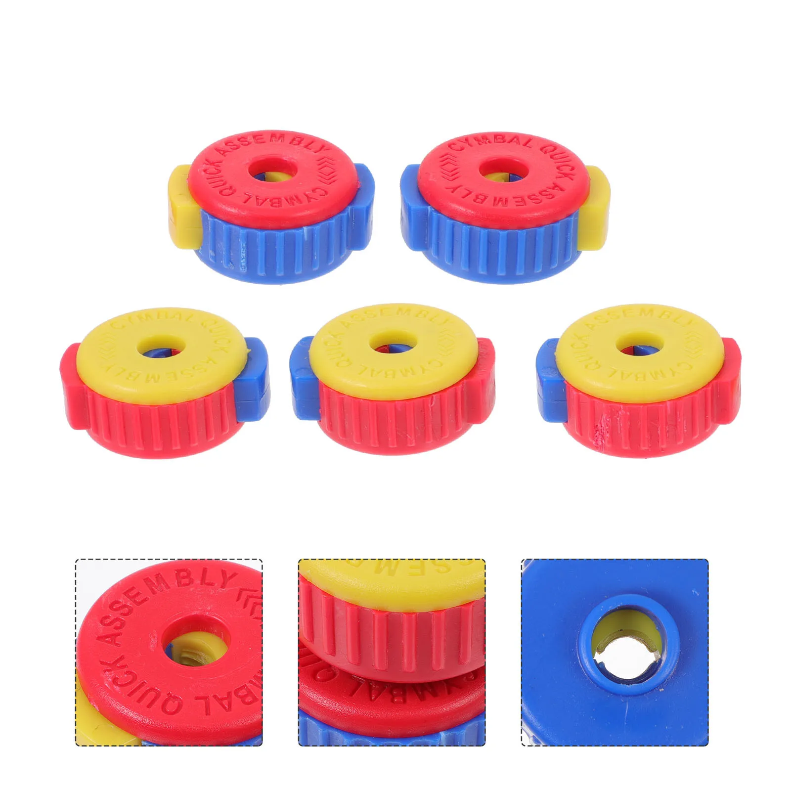 

5pcs Drum Cymbal Quick Release Caps High-Quality Plastic Replacement Parts For Electrified Non-Energized Drum Kits Durable