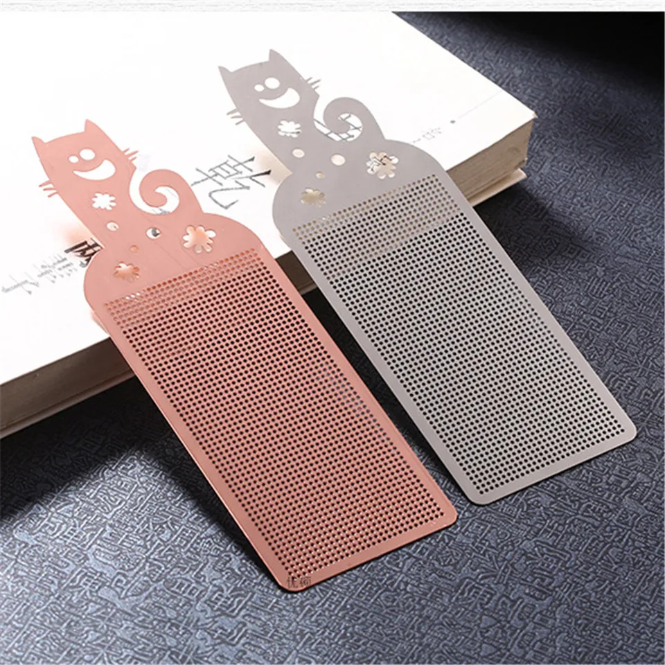 Korean Cloth DIY Craft Stich Cross Stitch Bookmark Metal Silver Golden Needlework Embroidery Crafts Counted Cross-Stitching Kit