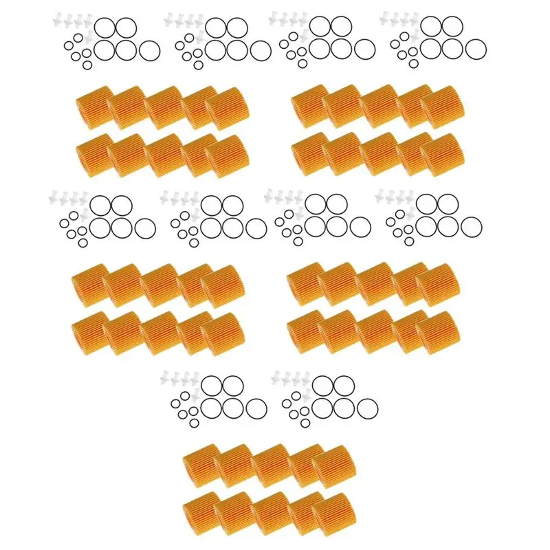 

AC34-Oil Filter Elements 50Pcs For Toyota C-HR Pontiac Vibe Corolla Prius 1.8L 04152YZZA6 04152-37010