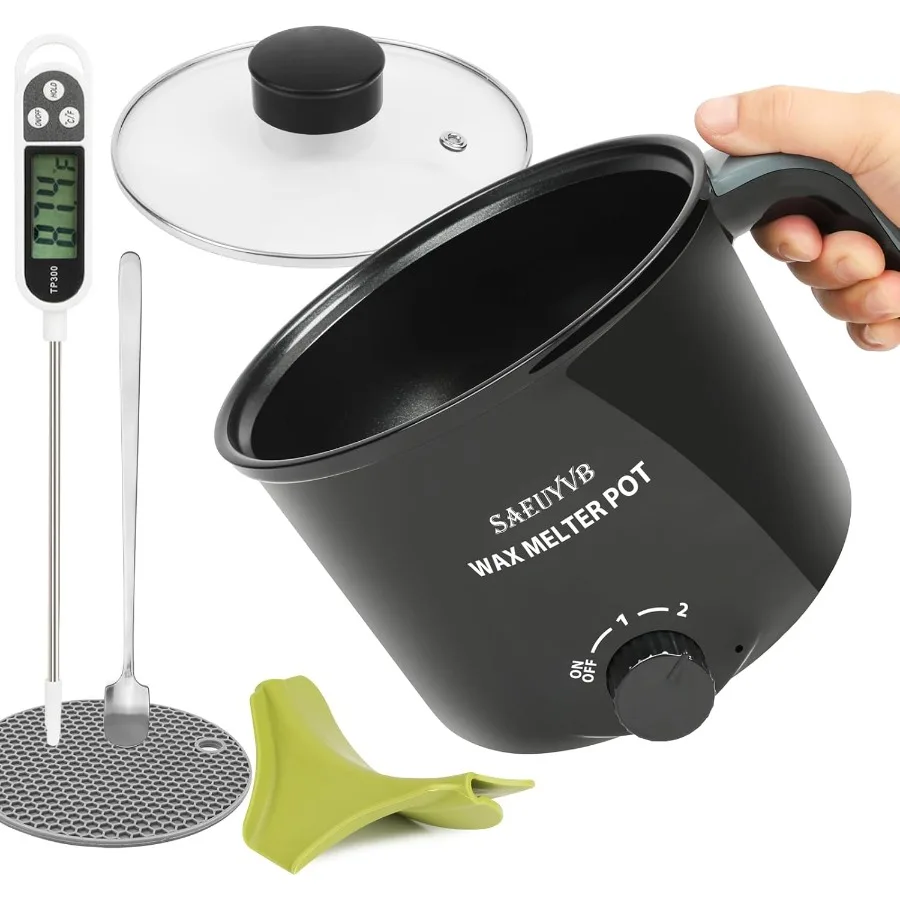 

Набор для изготовления свечей с форсункой воска. Принадлежности для изготовления свечей. Электрический форсунка воска для взрослых и начинающих с силиконовой насадкой. Термометр.