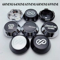 4pcs 60mm 64mm 65mm 68mm 69mm Car Wheel Center Caps High Cap With ENKEI Emblem Logo Styling Accessories for ENKEI Rim Hub Cover