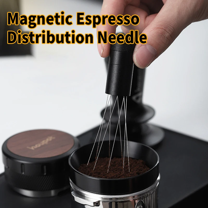 OANKR WDT Tool Espresso Distribution Tool with Magnetic Stand Adjustable Coffee Needle Stirrer Coffee Accessories Barista Tools