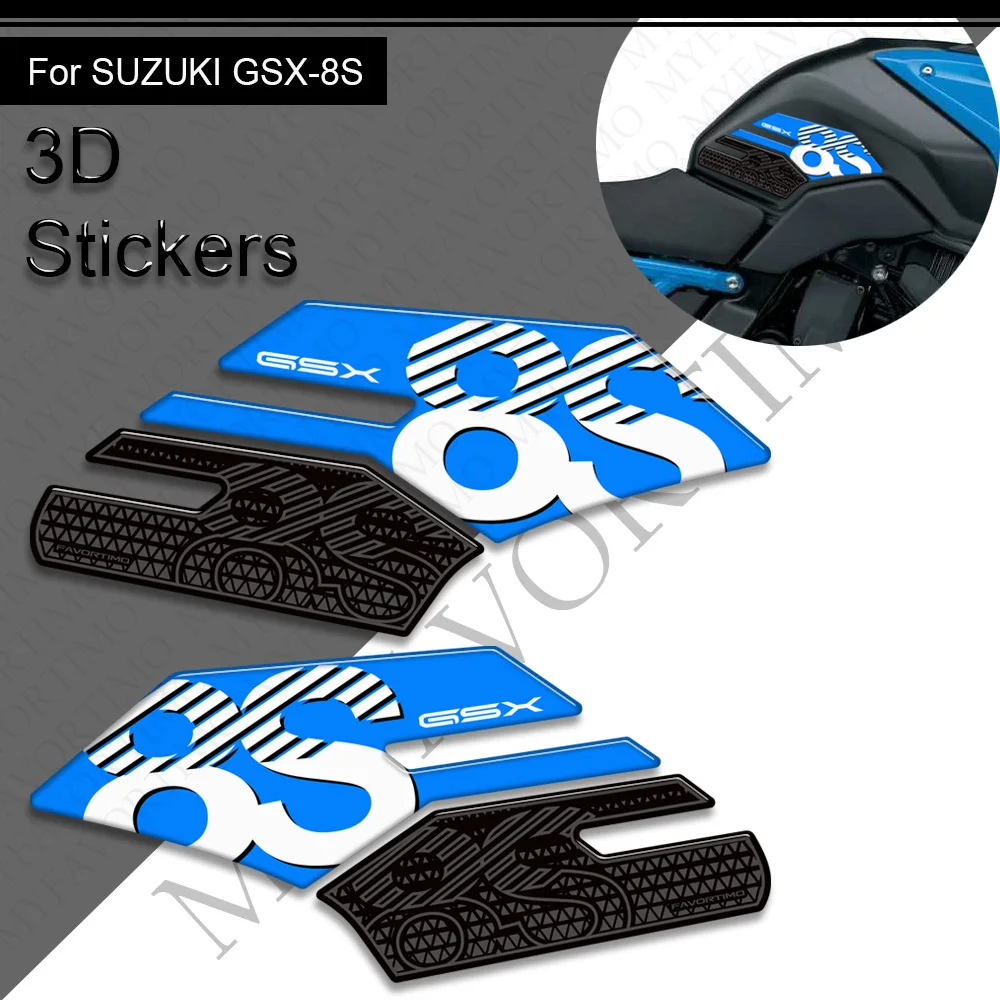 

Motorcycle For Suzuki GSX-8S GSX 8S GSX8S Motorcycle Tank Pad Side Grips Gas Fuel Oil Kit Knee Stickers Protector 2023-2025