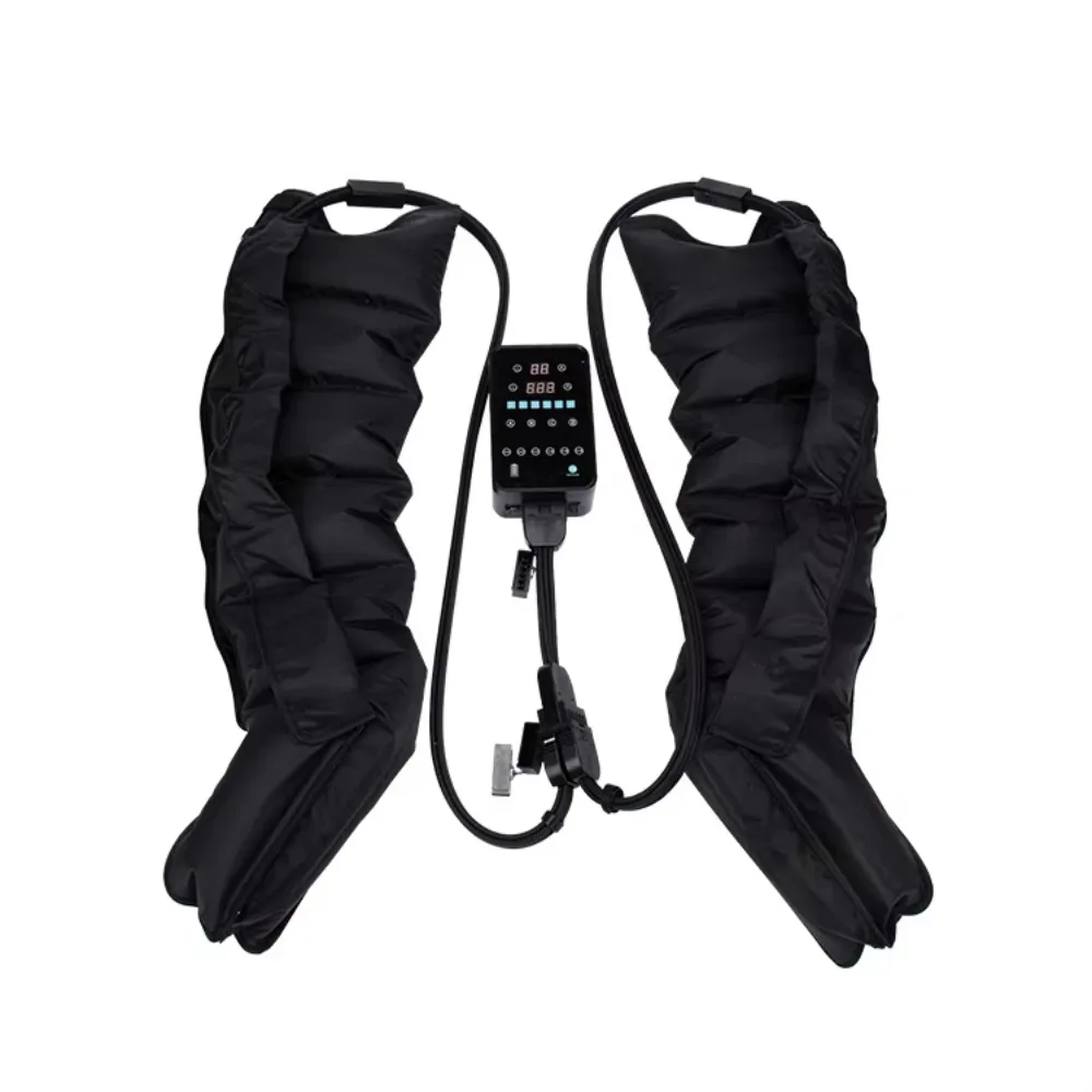 Professional Rechargeable Leg Air Compression Sleeves Therapy Massage Machine Sports Recovery Pump Boots with LCD Touch Screen