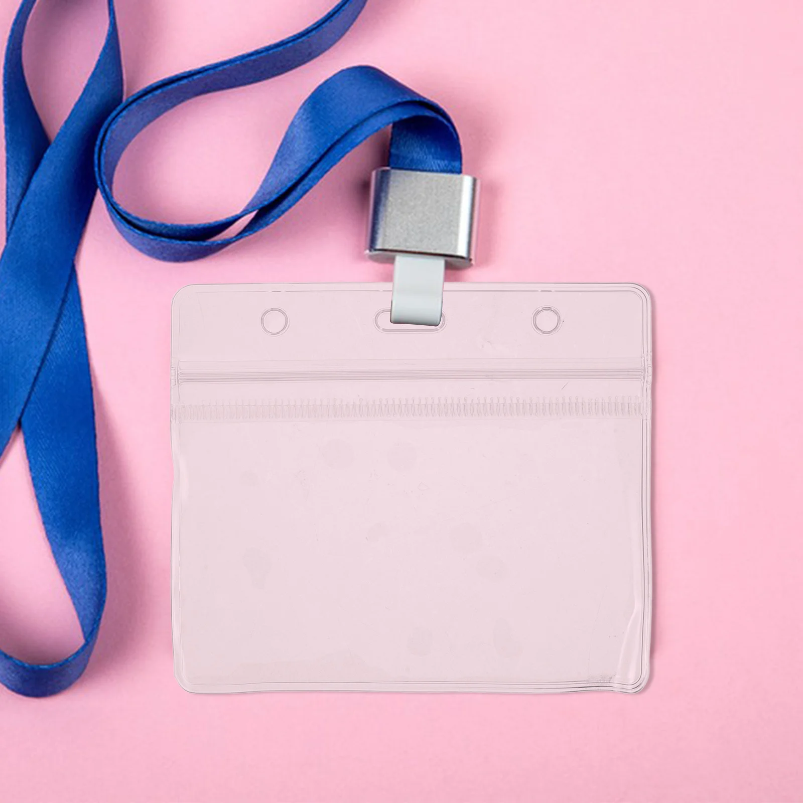 ซองใส่บัตรพลาสติกใส 40 ชิ้น สำหรับใส่บัตรประจำตัว บัตรพนักงาน ป้ายชื่อ ซองใส่บัตรแบบแนวนอน