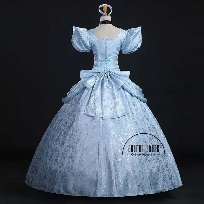 2025 New Fashion Womens Ladies Luxury Princess Cosplay Costume For Adult Cinderella Halloween Party Costumes Dress