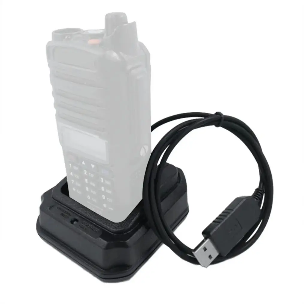 Carregador de bateria Walkie-Talkie, rádio bidirecional, adaptador de carregamento USB ABS, energia para Baofeng UV-9R, BF-A58, BF-9700