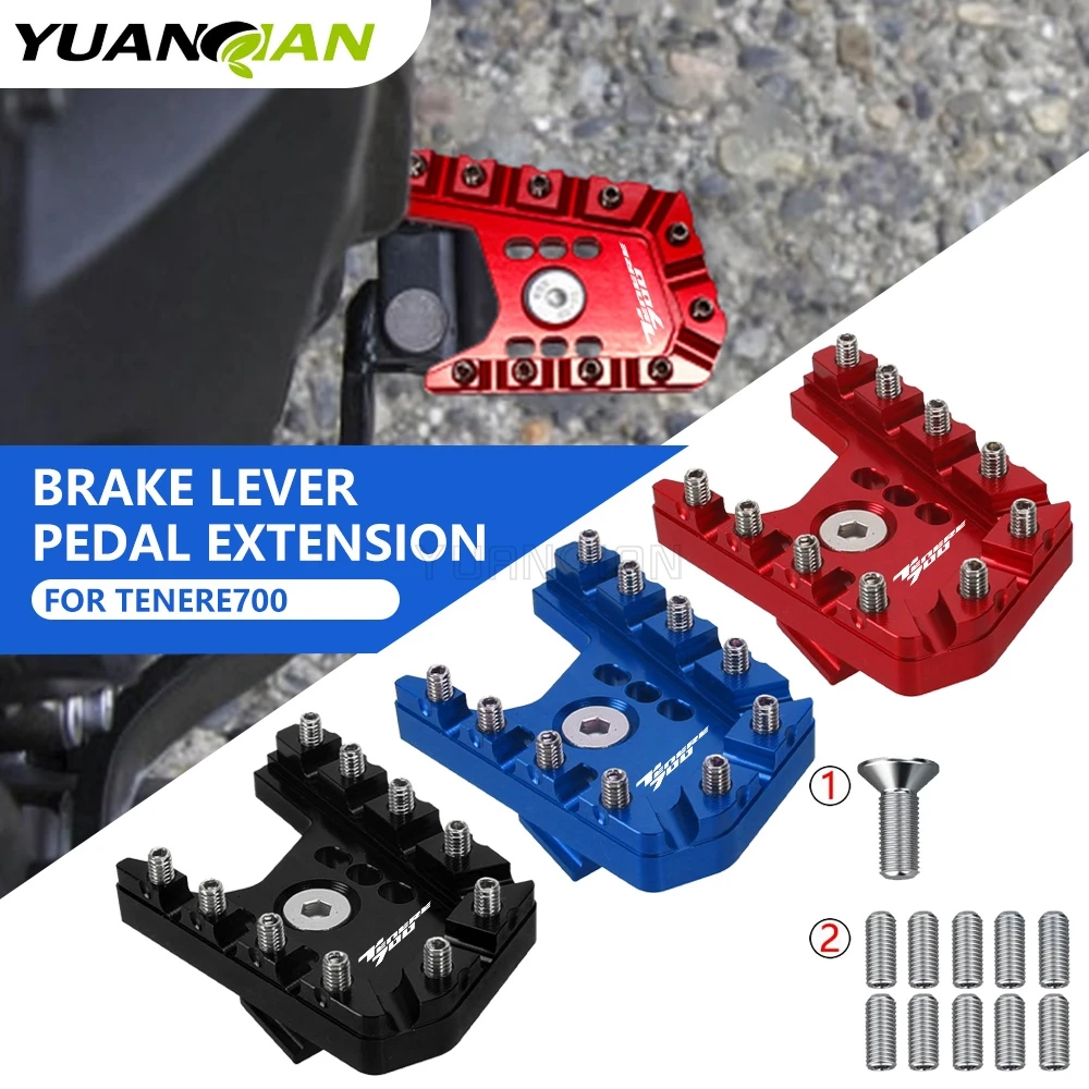 Motorcycle FOR YAMAHA TENERE T700 700 XTZ 700 Tenere T700 2019-2026 Pedals Increase Extender Hold Brake Lever Extension Pedal
