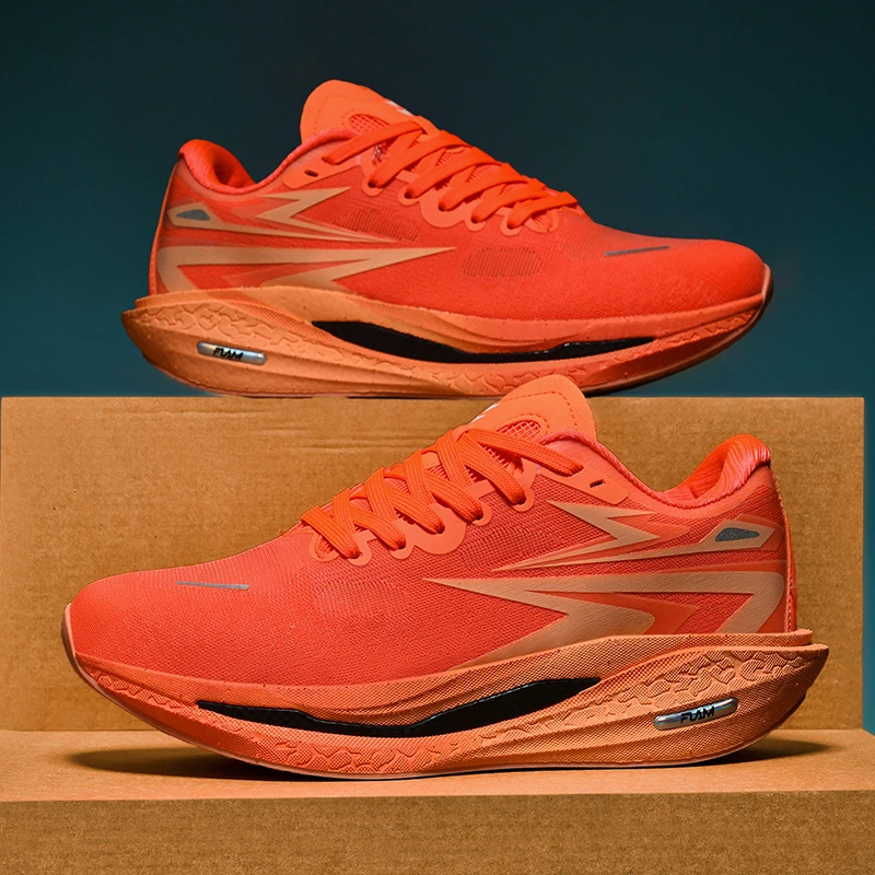 New Running Shoes Men Casual Carbon Board Marathon Sports Breathable Lightweight Women's Comfortable Athletic Antiskid Sneakers image 3