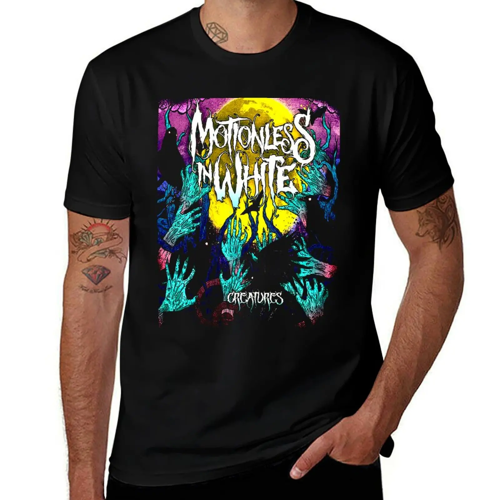 MIW Creaturess - Motionless in white - Trending one 1 T-Shirt Simple Casual Short Sleeve Cotton T-Shirt