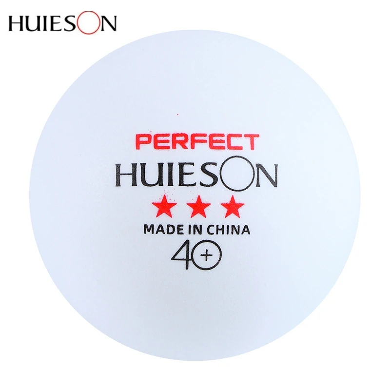 Huieson Pelotas de tenis de mesa de plástico ABS, P40 + Blanco, pelotas de ping pong de 40 + mm para entrenamiento de Club Escolar, profesional