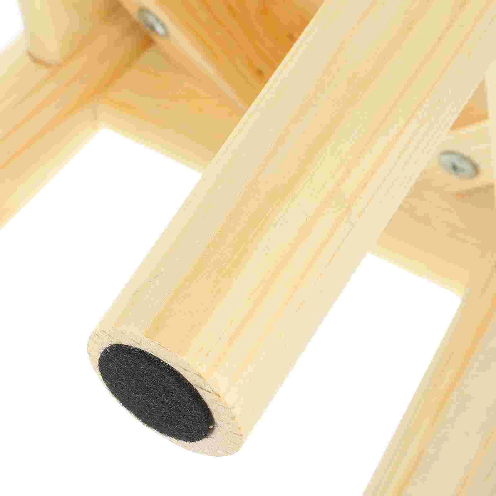 Taburete de madera para niños pequeños, taburete pequeño para sentarse, escalonado para el aula, redondo para exteriores
