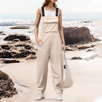 One Piece Jumpsuits Women Clothing Long Rompers Female Straps Adjustable Pockets Leggings Overalls Lady Work Casual Jumpsuit