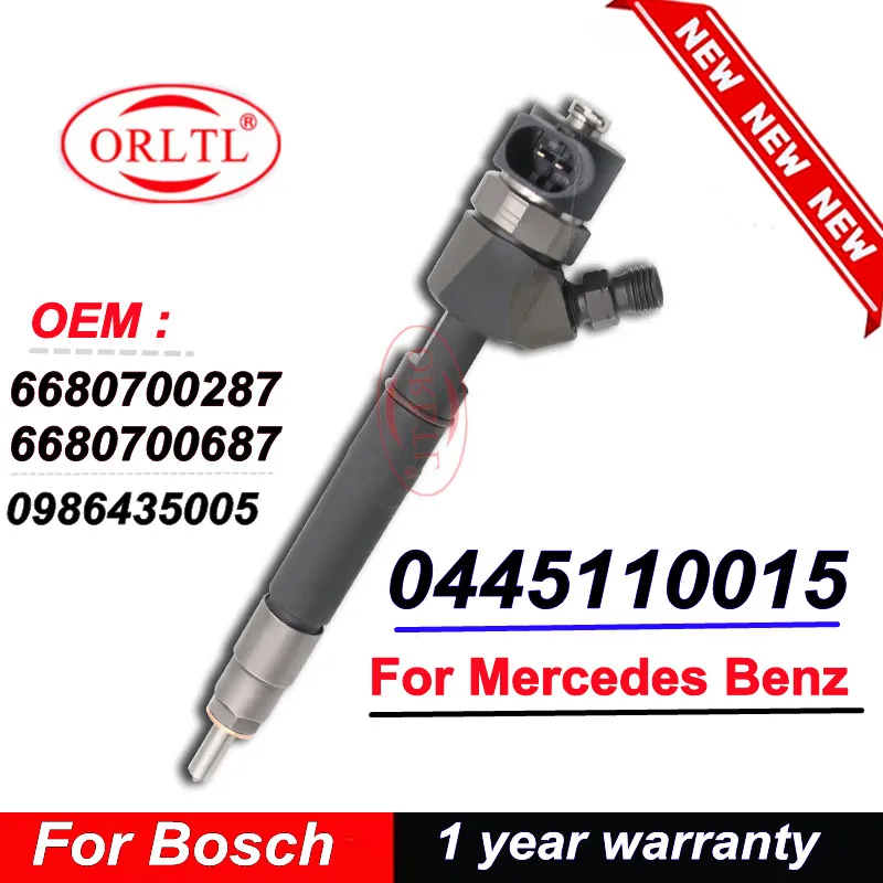 

0445110015 НОВАЯ форсунка Common Rail 6680700687 6680700287 Форсунка впрыска топлива 0445 110 015 для Mercedes Benz 0 445 110 015