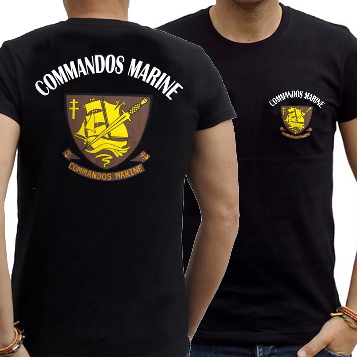 French Foreign Legion Commandos Marine T-Shirt New 100% Cotton Short Sleeve O-Neck  Casual Mens T-shirts