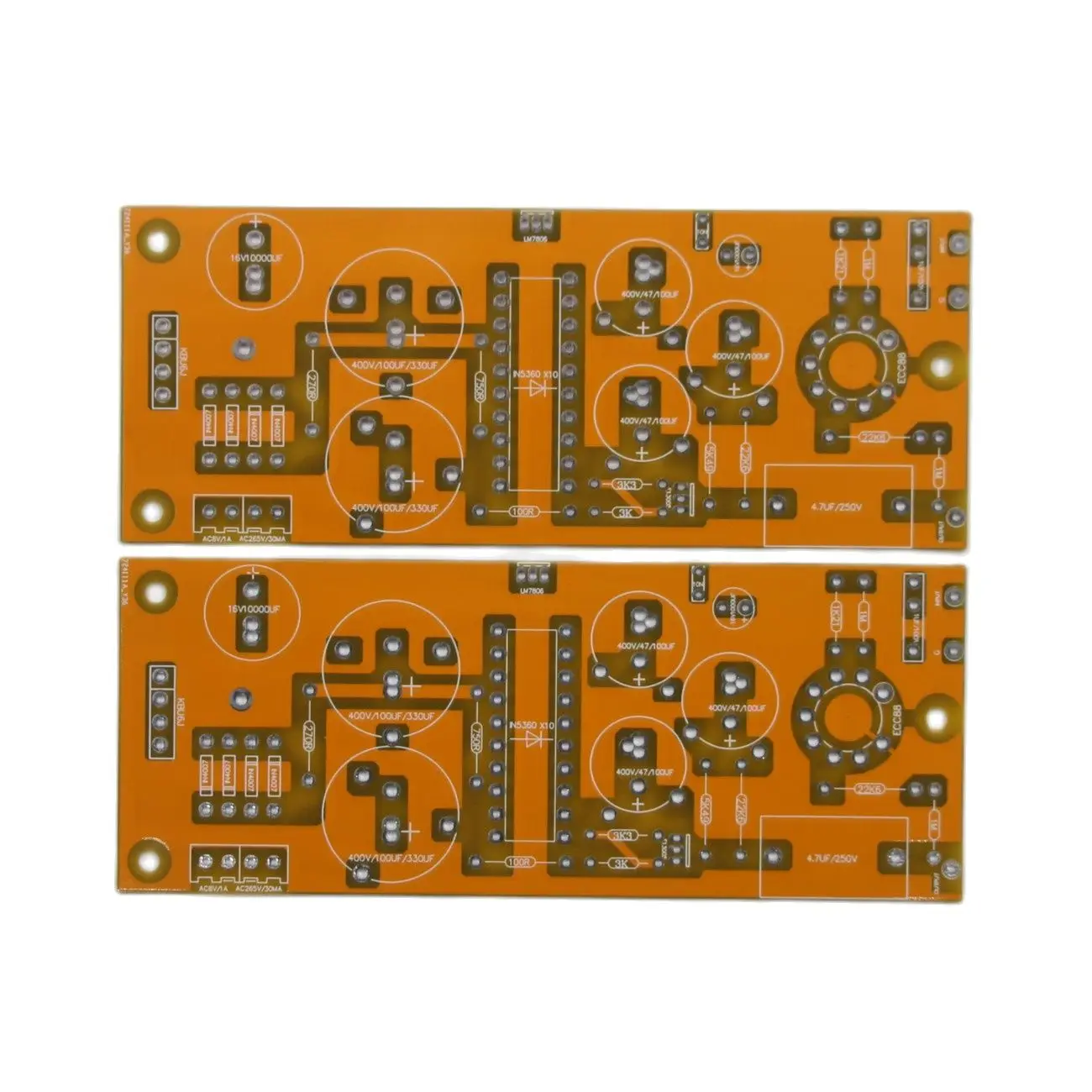 1 Pair Reference D.KLIMO MERLIN DIY HiFi Stereo 2-Channel Home Audio 6DJ8 & ECC88 Tube Preamplifier PCB