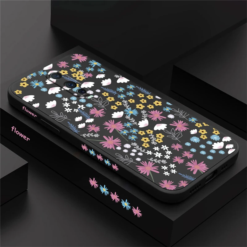 Bright Flowers Pattern Phone Case For OPPO Realme Narzo 20 30 50 Pro 30A 50I Prime Silicone Soft Shockproof Bumper Back Cover