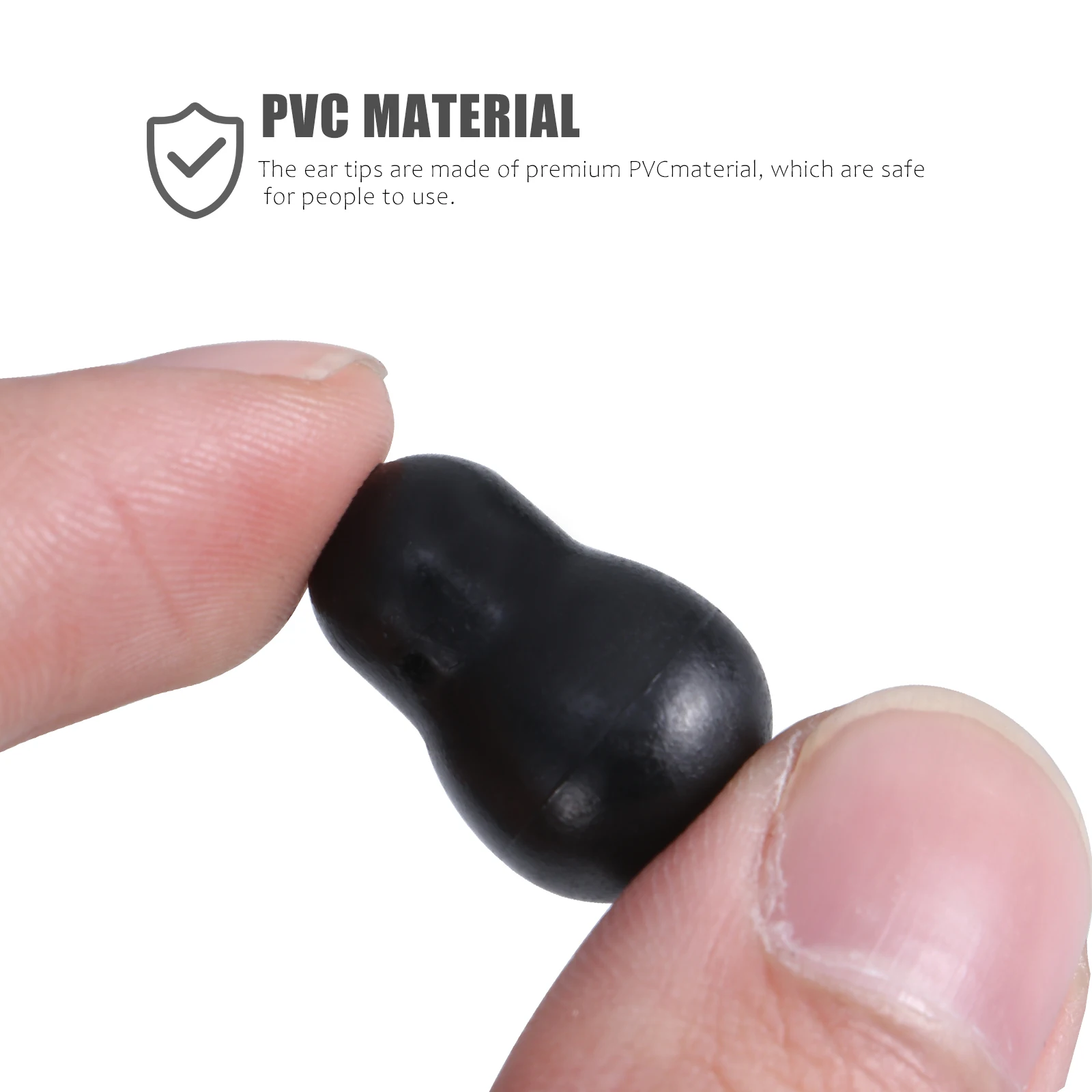 

2 Sets Stethoscope Ear Tips Replacement PVC Earbuds Metal Compatible Vibration Noise Health Care Practical Winter Daily Safe