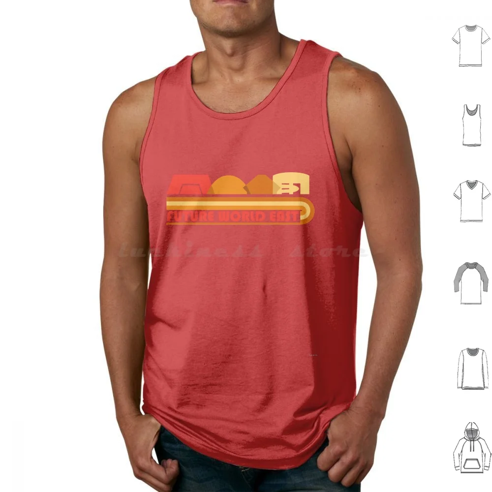 Future World East Tank Tops Print Cotton World Walt World Retro Retro Horizons World Of Motion Wonders Of Life Universe Of